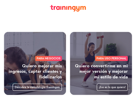 'trainingym.com' screenshot