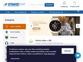 'dynamicshop.sk' screenshot