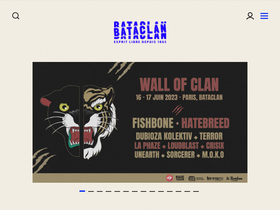 'bataclan.fr' screenshot