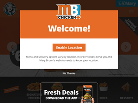 'marybrowns.com' screenshot