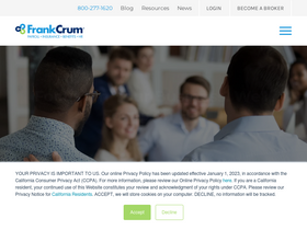 'frankcrum.com' screenshot