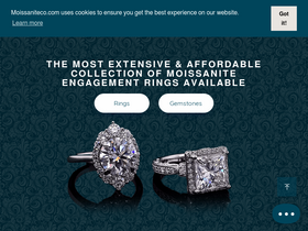 'moissaniteco.com' screenshot