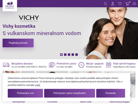 'ljekarne-prima-farmacia.hr' screenshot
