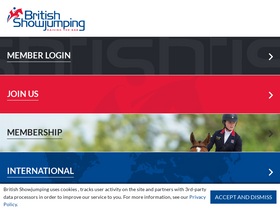 'britishshowjumping.co.uk' screenshot