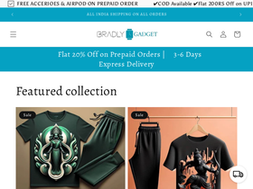Bradly homepage screenshot
