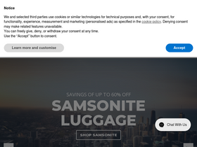 'luggagesuperstore.co.uk' screenshot