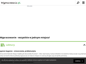 'wypracowania.pl' screenshot