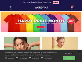 'wordans.co.uk' screenshot