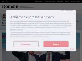 'editorialedomani.it' screenshot