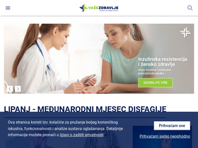 'vasezdravlje.com' screenshot