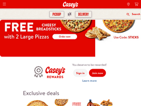'caseys.com' screenshot