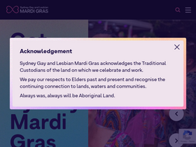 'mardigras.org.au' screenshot