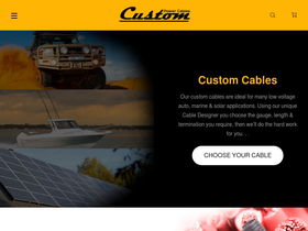 custompowercables.com.au homepage screenshot