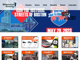 'millenniumrunning.com' screenshot
