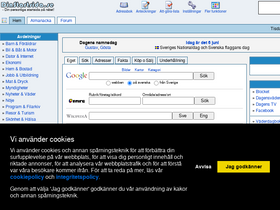 'dinstartsida.se' screenshot