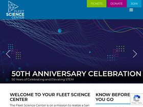 'fleetscience.org' screenshot