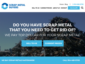 'scrapmetalbuyers.com' screenshot