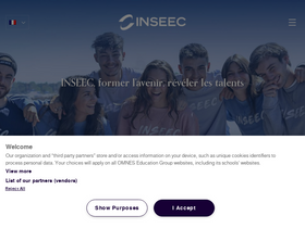 'inseec.com' screenshot