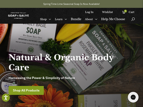 'chagrinvalleysoapandsalve.com' screenshot