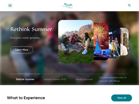 'visitsaudi.com' screenshot