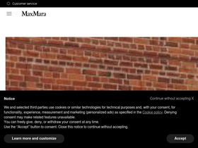 'maxmara.com' screenshot