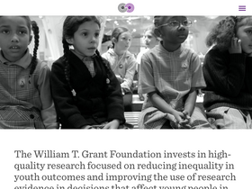 'wtgrantfoundation.org' screenshot