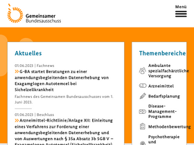 'g-ba.de' screenshot