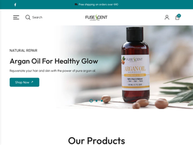 fusescent.com homepage screenshot