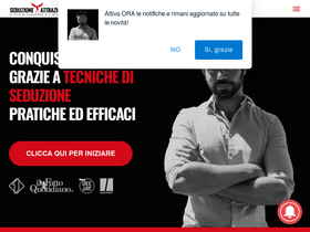 'seduzioneattrazione.com' screenshot