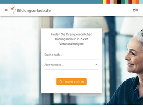 'bildungsurlaub.de' screenshot