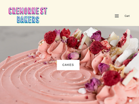 Cremorne Street Bakers homepage screenshot