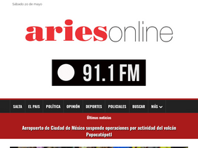 'ariesonline.com.ar' screenshot