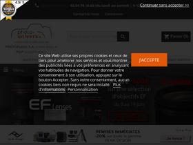 'photo-univers.fr' screenshot