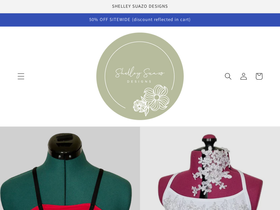 shelleysuazodesigns.com homepage screenshot