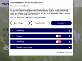 'nordea.com' screenshot
