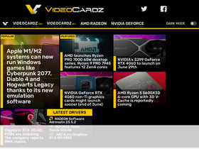 'videocardz.com' screenshot