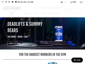 'axeandsledge.com' screenshot