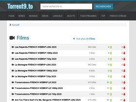 'torrent9.to' screenshot