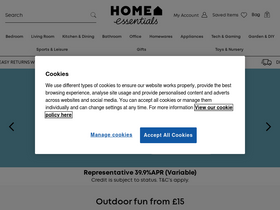 'homeessentials.co.uk' screenshot