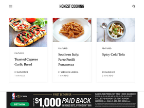 'honestcooking.com' screenshot