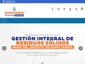 'santamarta.gov.co' screenshot