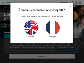 'onepark.fr' screenshot