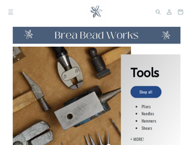 breabeadworks.com homepage screenshot