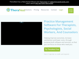 'theranest.com' screenshot