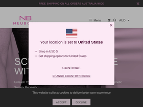neubody.com.au homepage screenshot