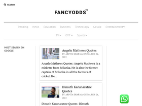 'fancyodds.com' screenshot