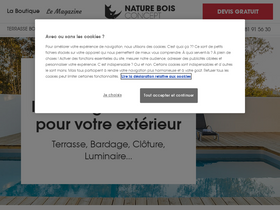 'nature-bois-concept.com' screenshot