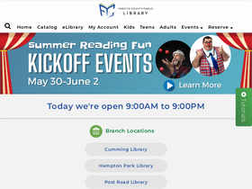 'forsythpl.org' screenshot