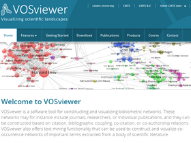 'vosviewer.com' screenshot