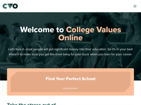 'collegevaluesonline.com' screenshot